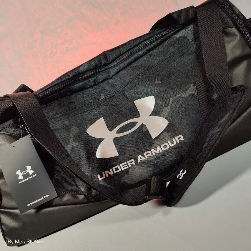 Under Armour Undeniable 5 Duffle Bag Men's Black Camouflage UA Storm Water Repel